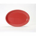Tuxton China 15.63 in. Oval Platter Coupe - Cinnebar - 6 pcs BNH-1552